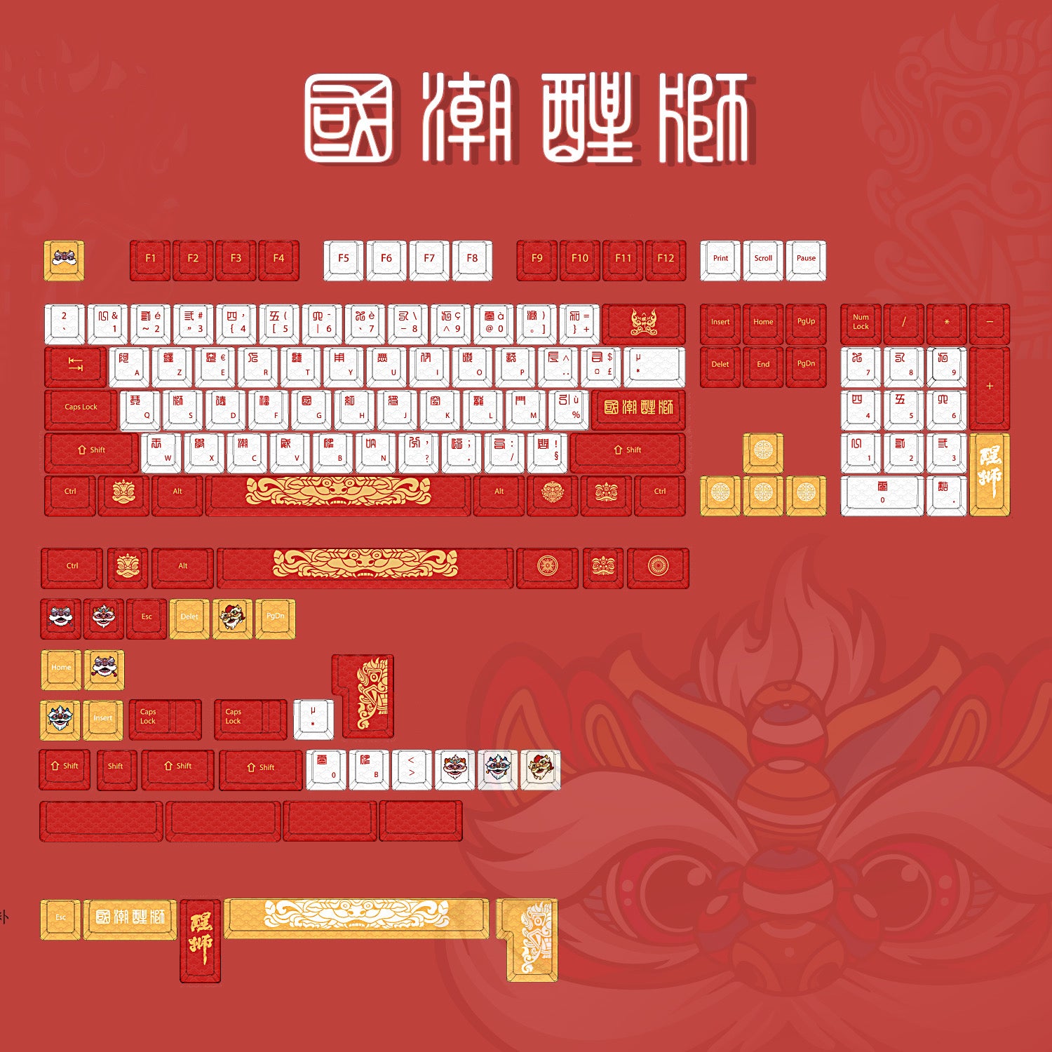 Kit Touches AZERTY - Danse du Lion